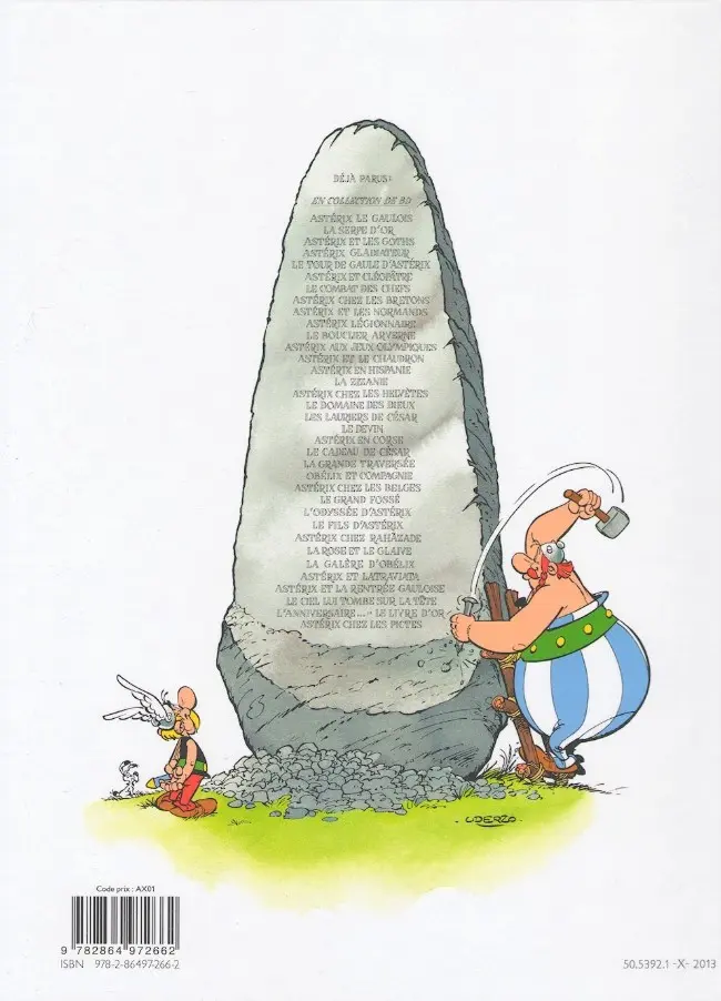 Verso de l'album Astérix Tome 35 Astérix chez les Pictes