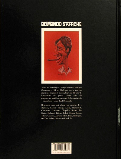 Verso de l'album Belmondo s'affiche