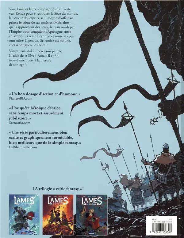 Verso de l'album Les Lames d'Âpretagne Tome 3 La sève du monde