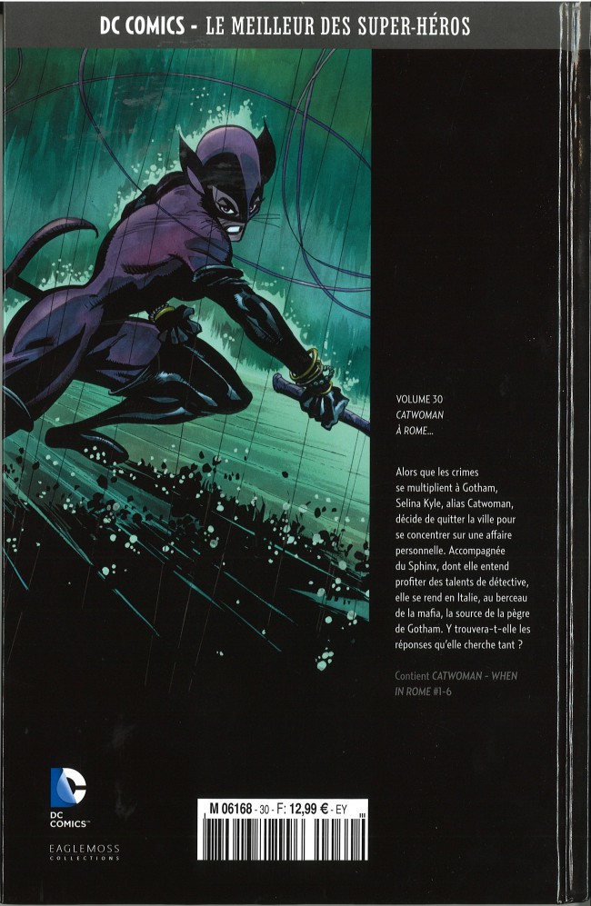 Verso de l'album DC Comics - Le Meilleur des Super-Héros Volume 30 Catwoman - A Rome