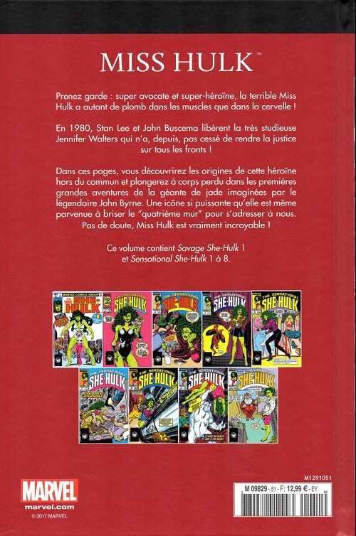 Verso de l'album Marvel Comics : Le meilleur des Super-Héros - La collection Tome 51 Miss hulk
