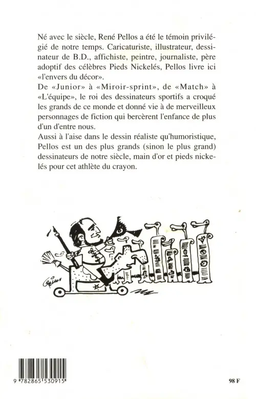 Verso de l'album Pellos, main d'or et pieds nickelés
