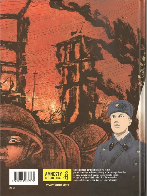 Verso de l'album Les Cahiers russes [La guerre oubliée du Caucase]