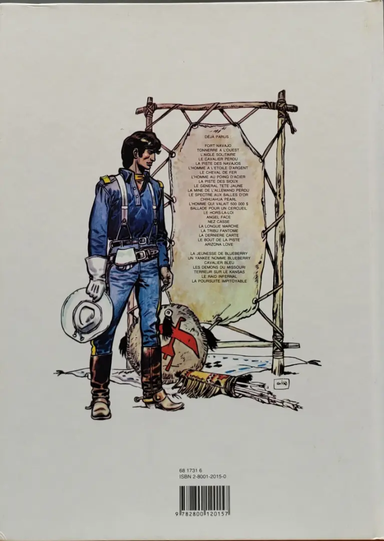 Verso de l'album Blueberry Tome 21 La Dernière Carte