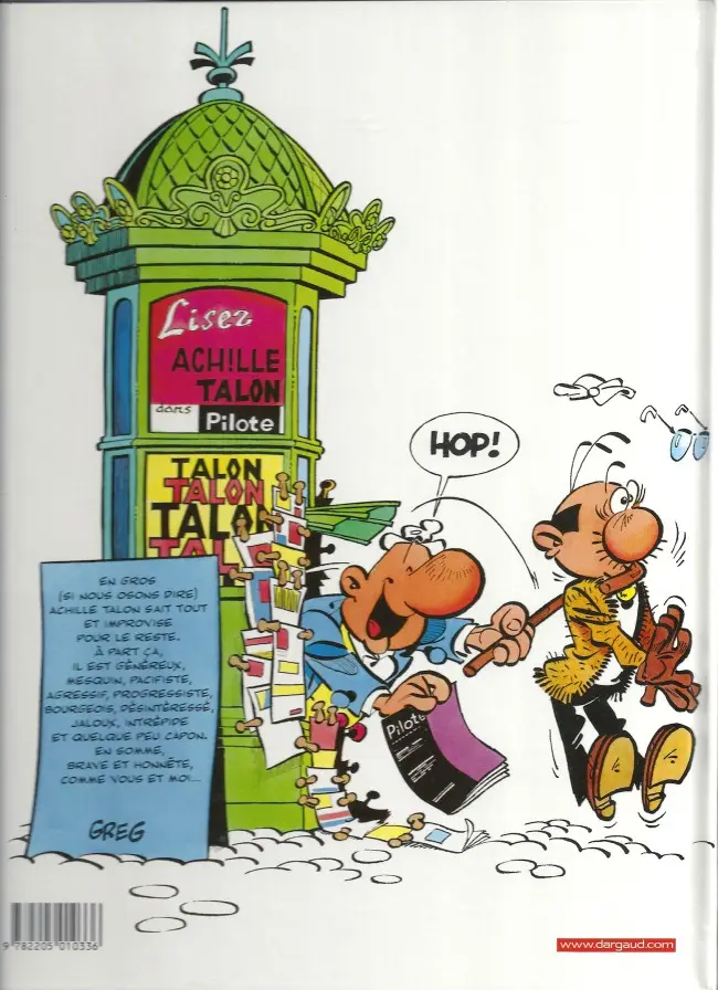 Verso de l'album Achille Talon Tome 15 Achille Talon et le quadrumane optimiste