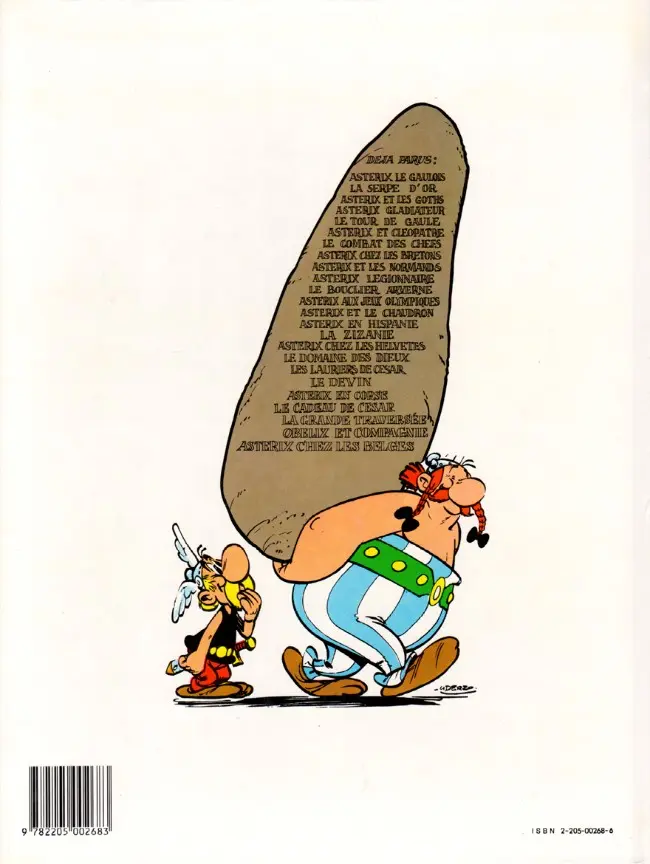 Verso de l'album Astérix Tome 11 Le bouclier Arverne