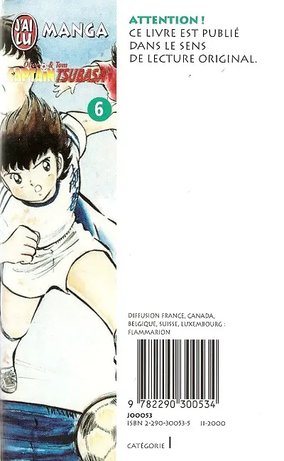Verso de l'album Captain Tsubasa Tome 6 Alors, prêts pour le tournoi décisif ?