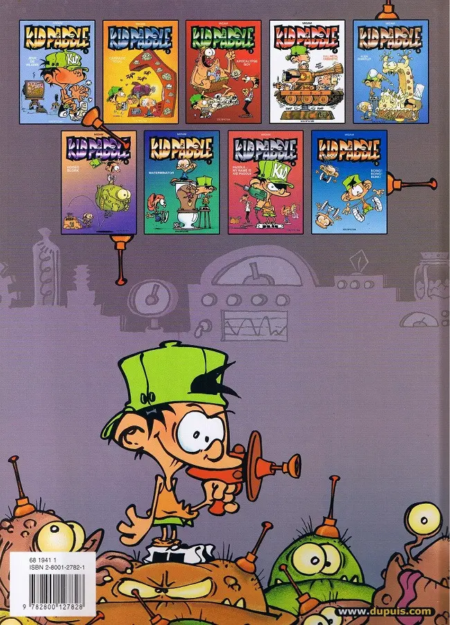 Verso de l'album Kid Paddle Tome 5 Alien chantilly