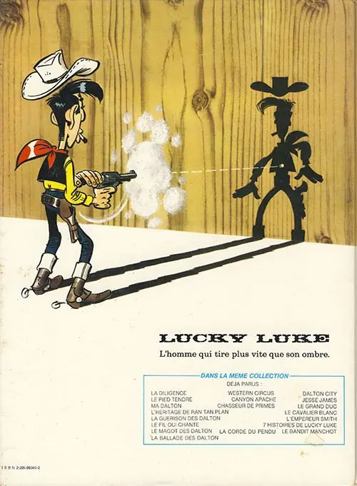 Verso de l'album Lucky Luke Tome 34 Dalton City