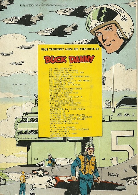 Verso de l'album Buck Danny Tome 22 Top secret
