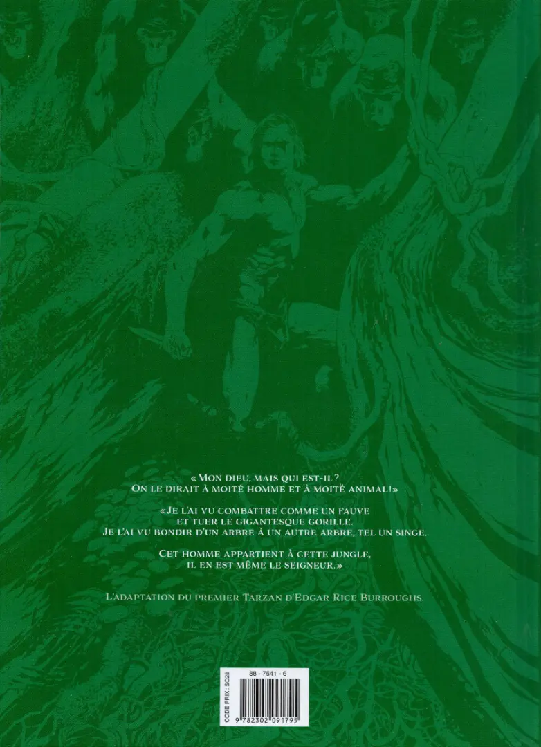 Verso de l'album Tarzan Tome 1 Seigneur de la jungle