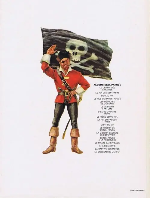 Verso de l'album Barbe-Rouge Tome 16 La captive des Mores
