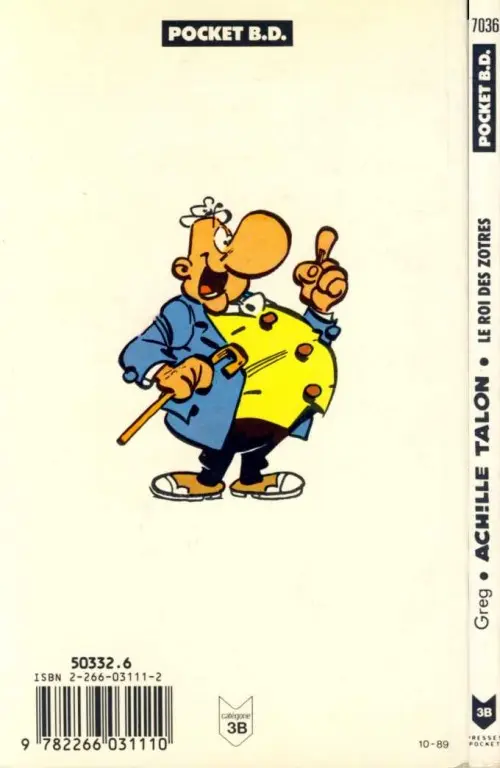 Verso de l'album Achille Talon Tome 17 Le roi des Zôtres