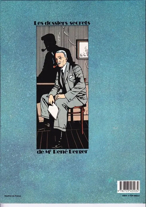 Verso de l'album Les Dossiers secrets de Maître Berger Tome 1 L'héritier de Rochemont