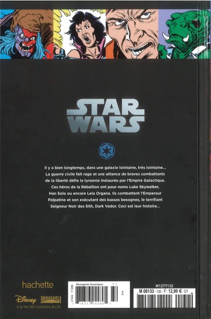 Verso de l'album Star Wars - Légendes - La Collection Tome 132 Star Wars Classic - #85, #87 à #90