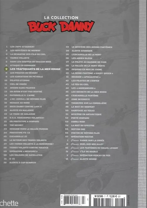 Verso de l'album Buck Danny La collection Tome 7 Les trafiquants de la mer rouge