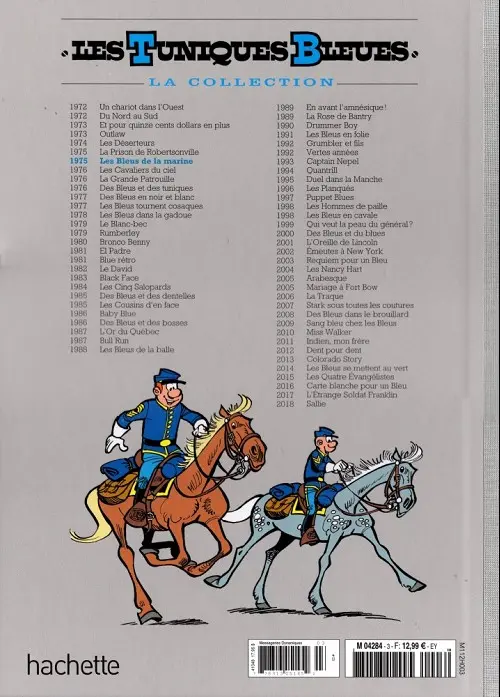 Verso de l'album Les Tuniques Bleues La Collection (Hachette) Tome 3 Les bleus de la marine