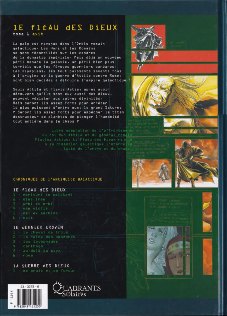 Verso de l'album Le Fléau des dieux Tome 6 Exit