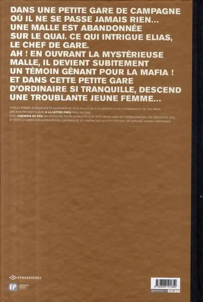 Verso de l'album Chemins de fer Tome 1