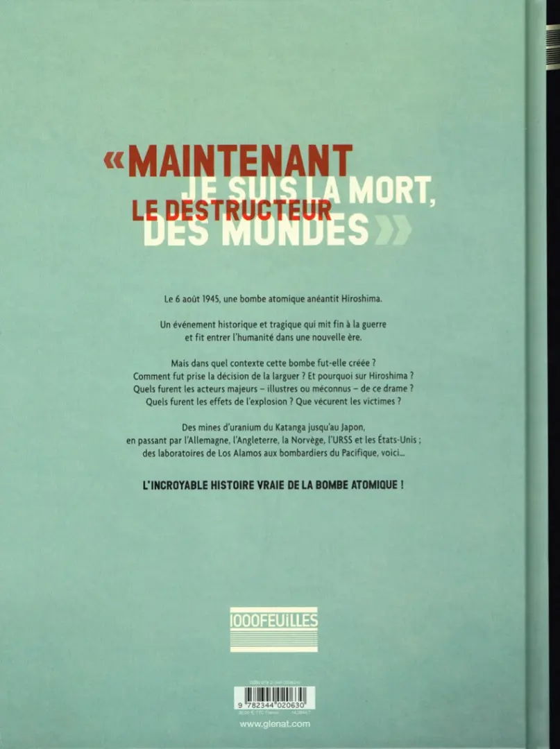Verso de l'album La Bombe