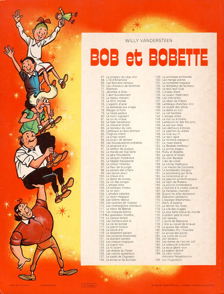 Verso de l'album Bob et Bobette Tome 139 Le toubib des arbres