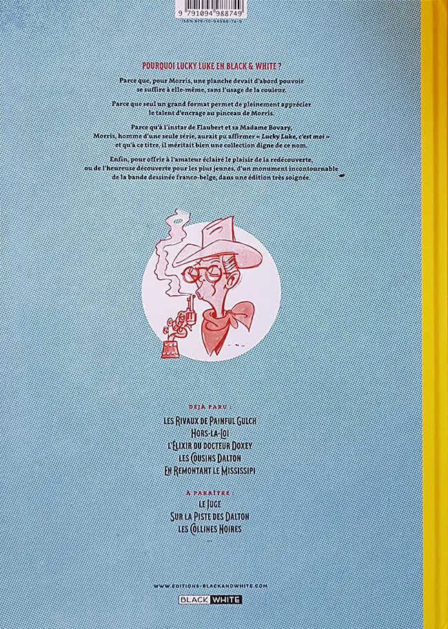Verso de l'album Lucky Luke Tome 16 En remontant le Mississipi