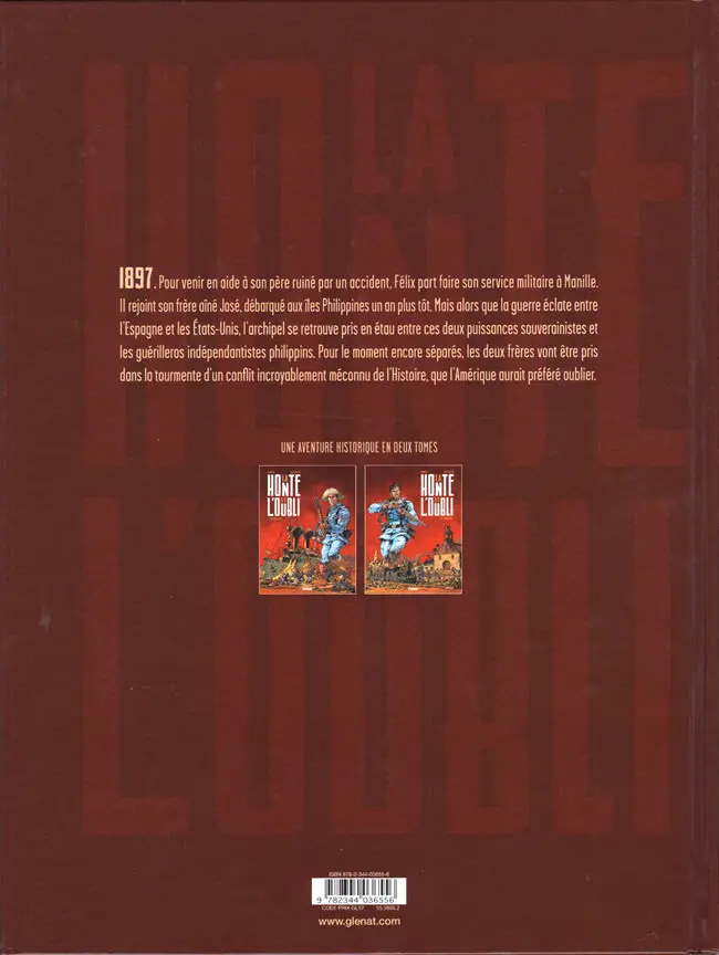 Verso de l'album La honte et l'oubli 2 Génocide