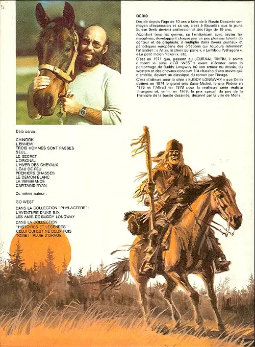 Verso de l'album Buddy Longway Tome 11 La vengeance
