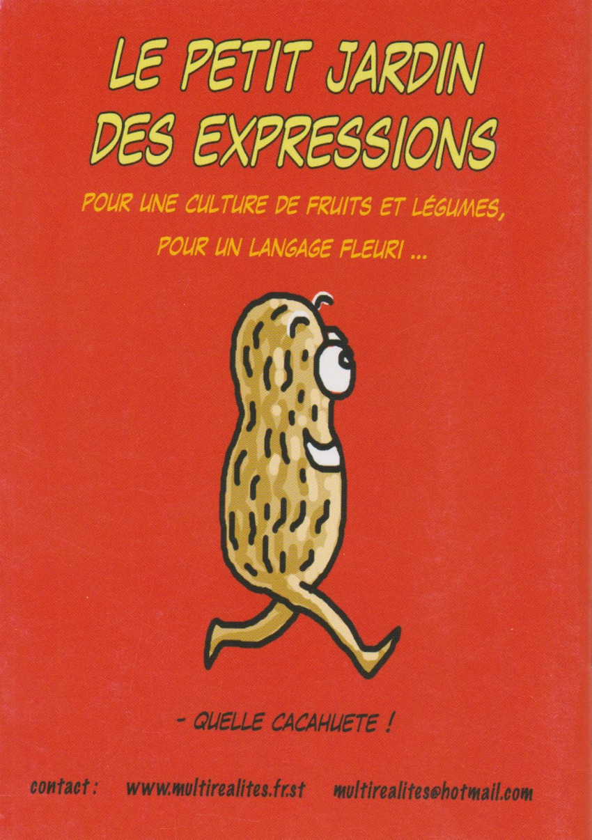 Verso de l'album Le petit jardin des expressions Pour une culture de fruits et légumes, pour un langage fleuri ...