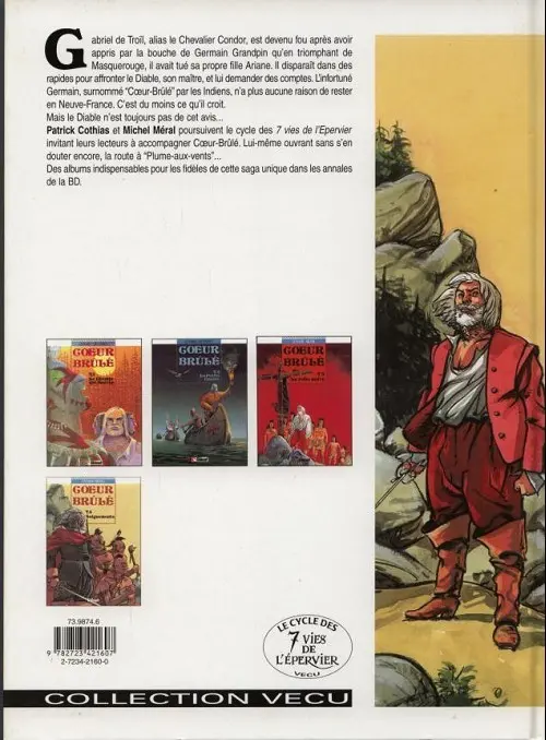 Verso de l'album Cœur Brûlé Tome 4 Saignements
