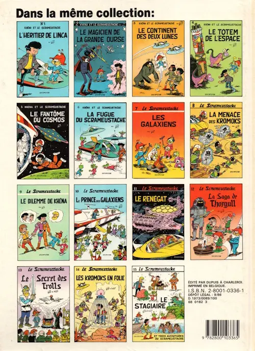 Verso de l'album Le Scrameustache Tome 1 L'héritier de l'Inca