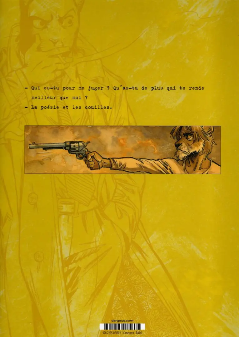 Verso de l'album Blacksad Tome 5 Amarillo