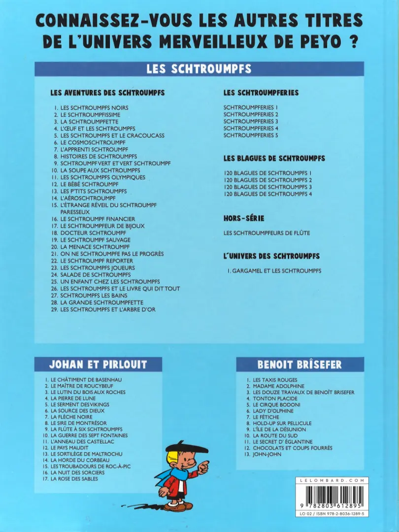 Verso de l'album Benoît Brisefer Tome 2 Madame Adolphine