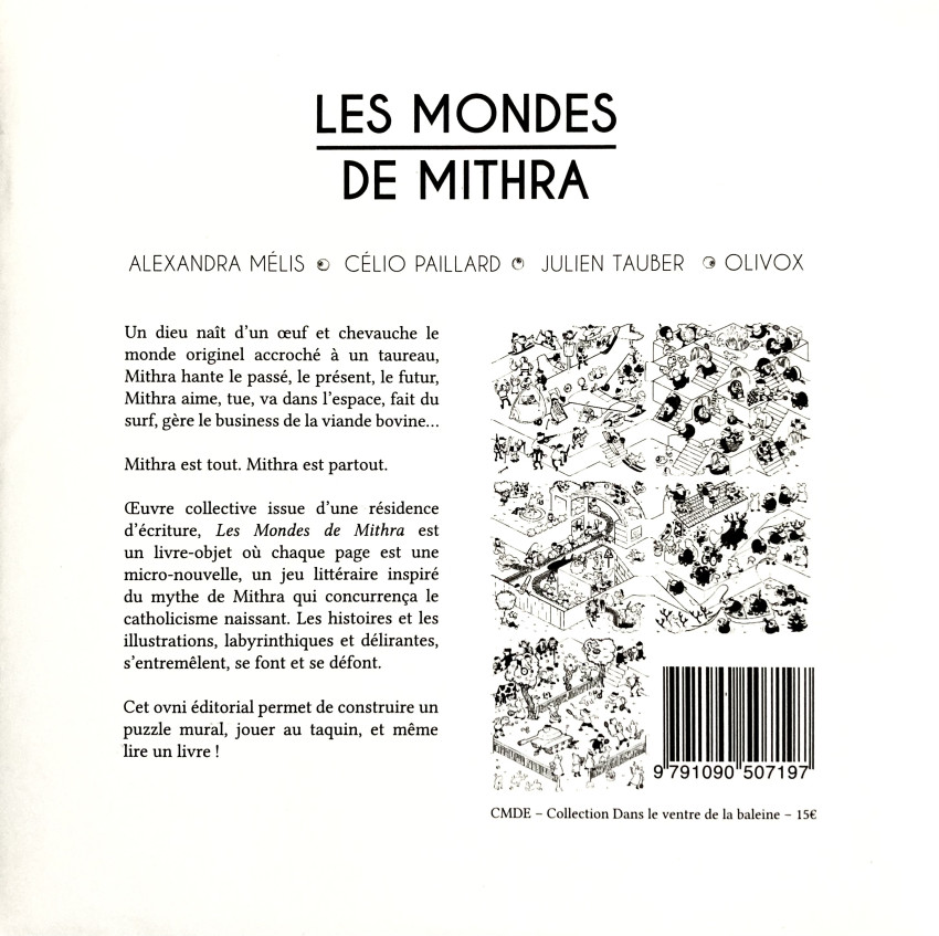 Verso de l'album Les mondes de Mithra