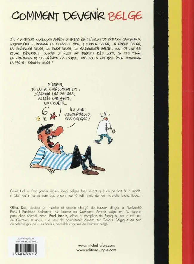 Verso de l'album Comment devenir Belge 1 Comment devenir Belge ou le rester si vous l'êtes déjà