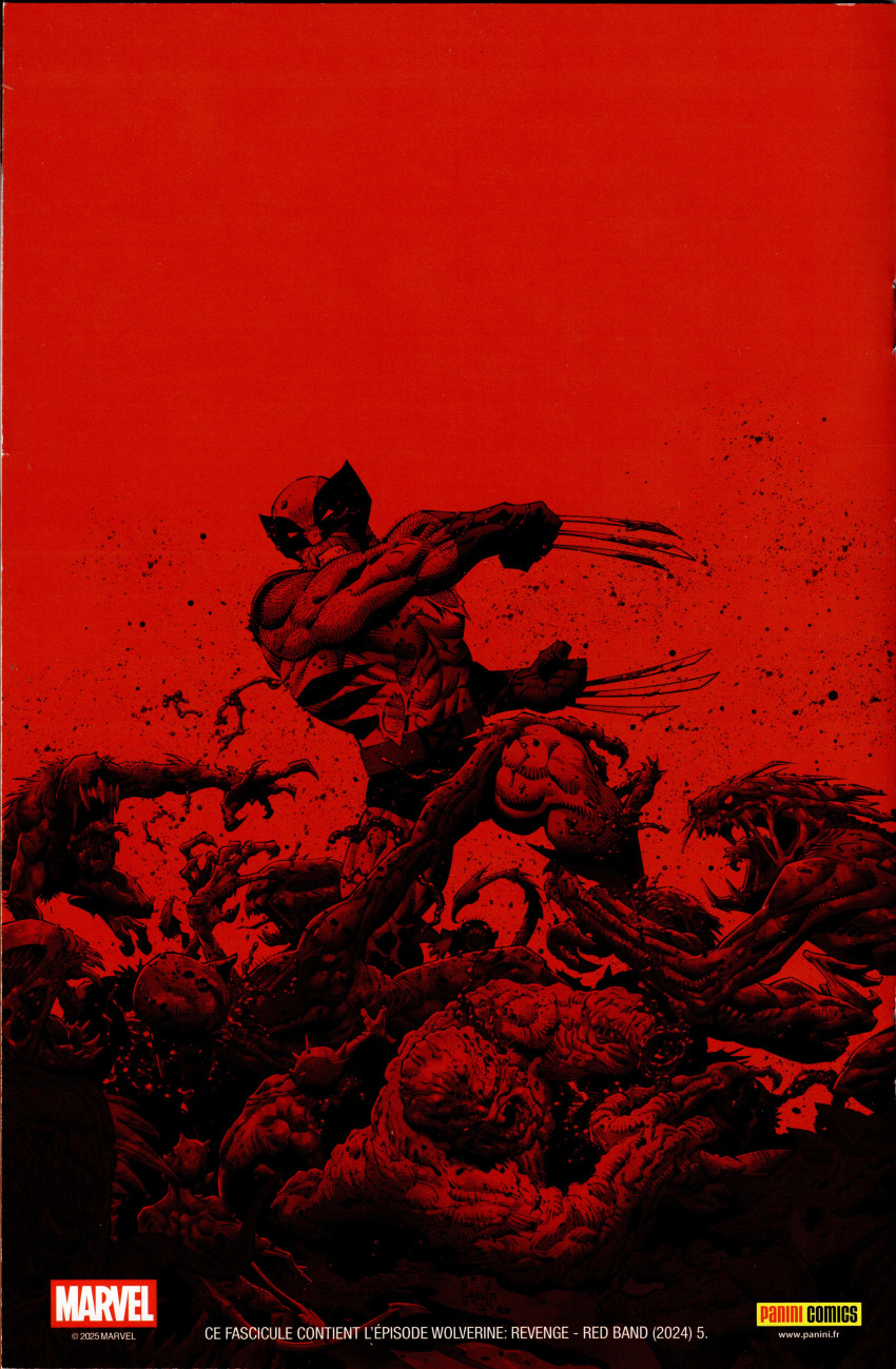 Verso de l'album Wolverine : Vengeance Tome 5 Red Band