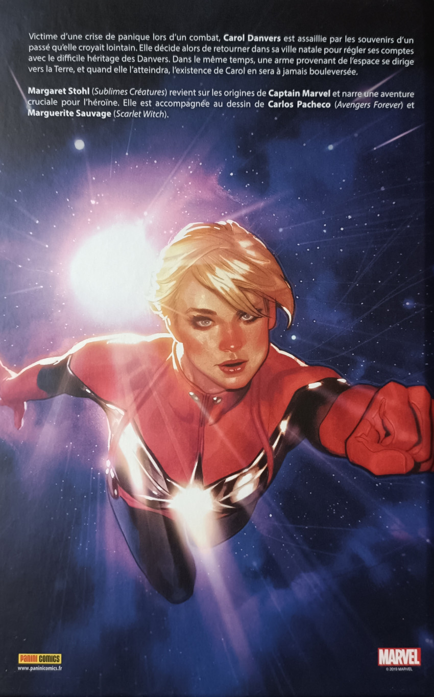Verso de l'album Captain Marvel : La Vie de Captain Marvel
