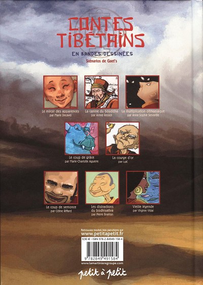 Verso de l'album Contes du monde en bandes dessinées Contes Tibétains en bandes dessinées