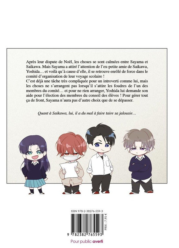 Verso de l'album Caché sous son masque 4