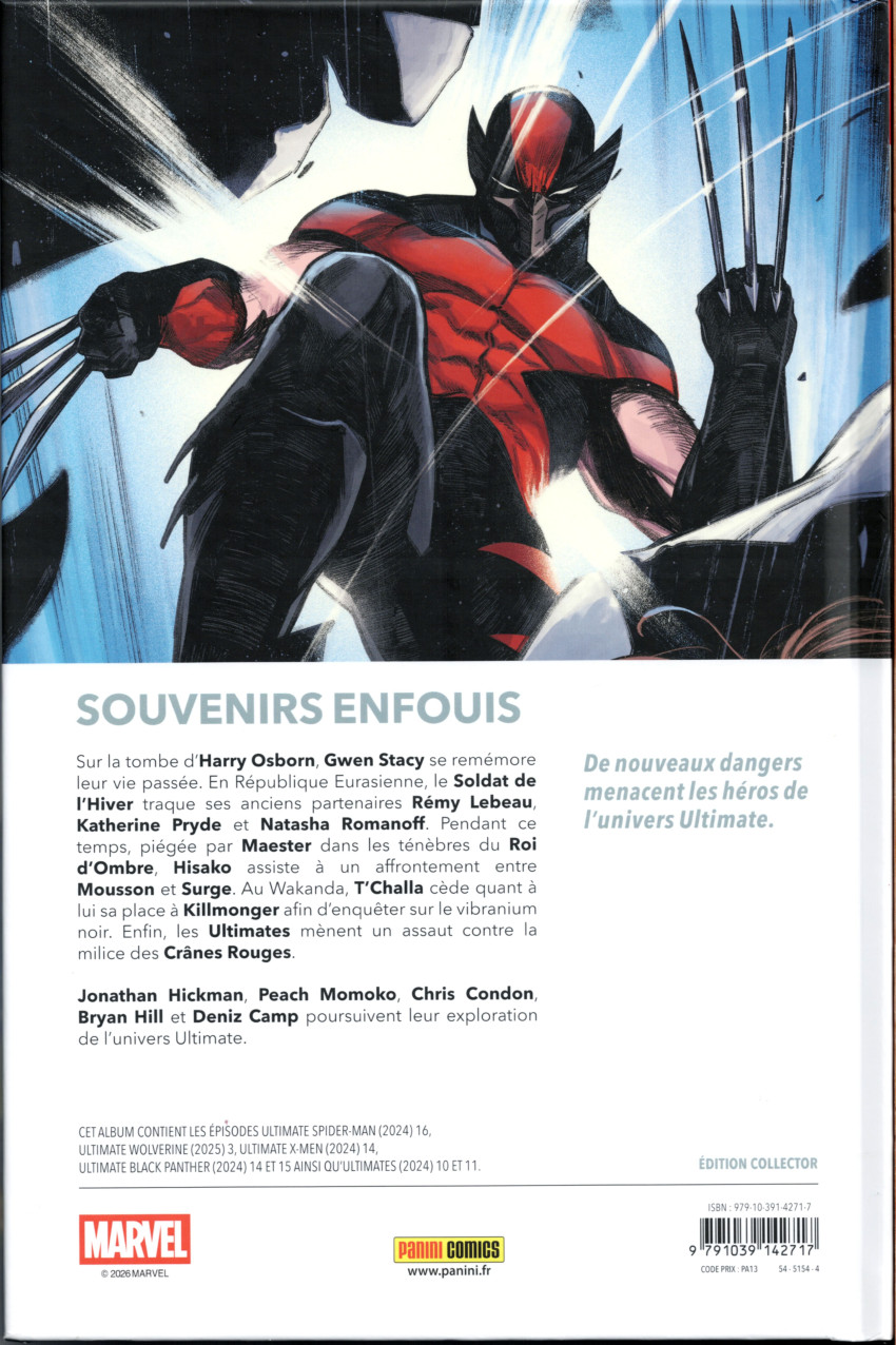 Verso de l'album Ultimate Universe 09