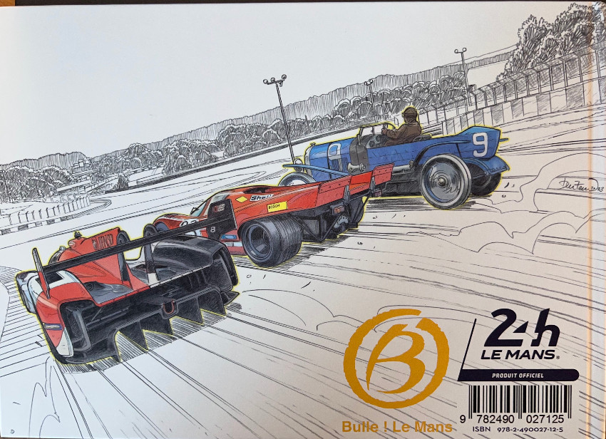 Verso de l'album 24 Heures du Mans un siècle de victoire