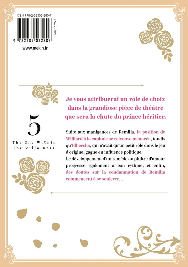 Verso de l'album The One Within the Villainess 5