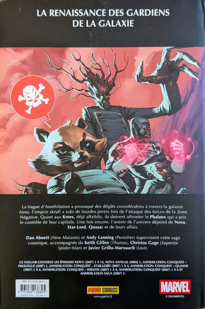 Verso de l'album Annihilation Conquest