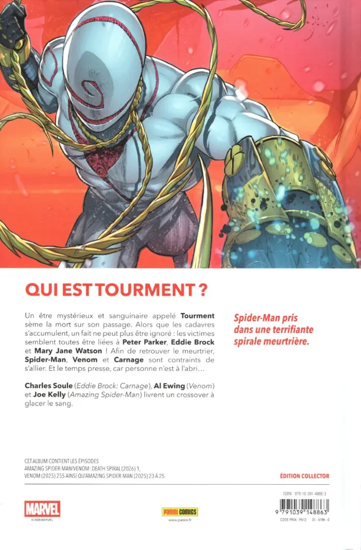 Verso de l'album Spider-man/Venom - Death Spiral 01/02