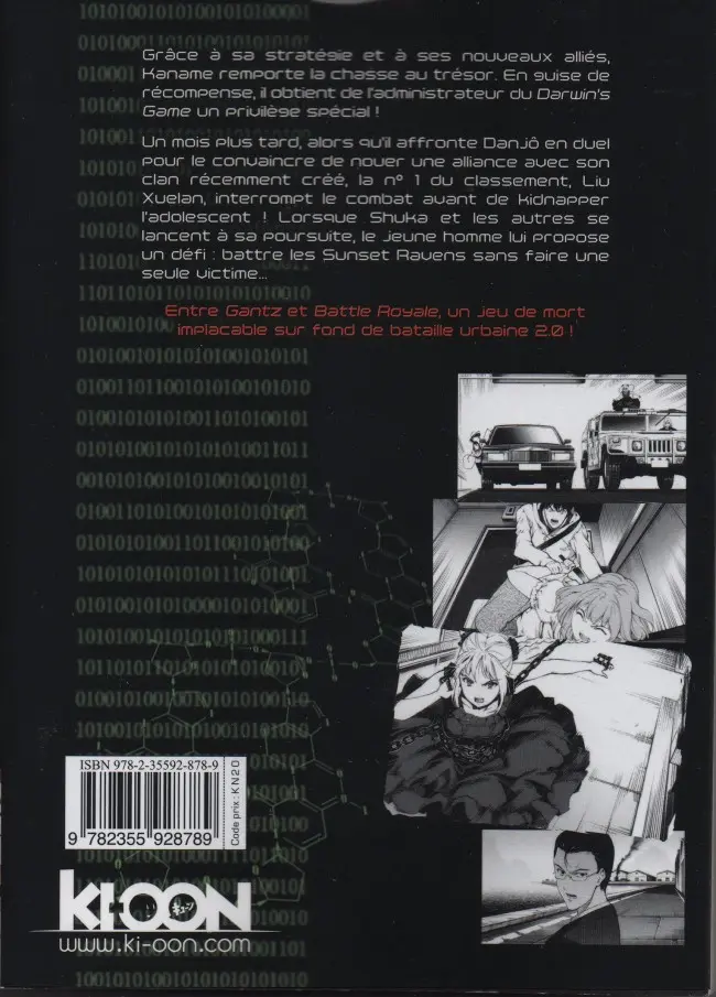 Verso de l'album Darwin's Game Volume 7