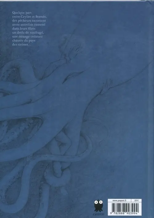 Verso de l'album De Profundis L'étrange voyage de Jonathan Melville
