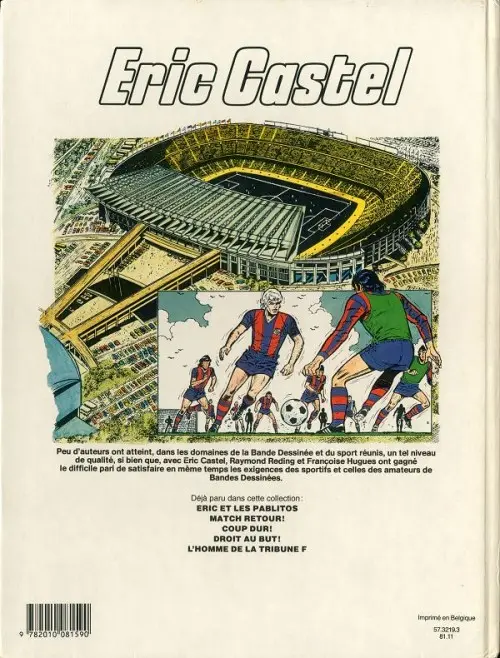 Verso de l'album Eric Castel Tome 5 L'homme de la tribune F