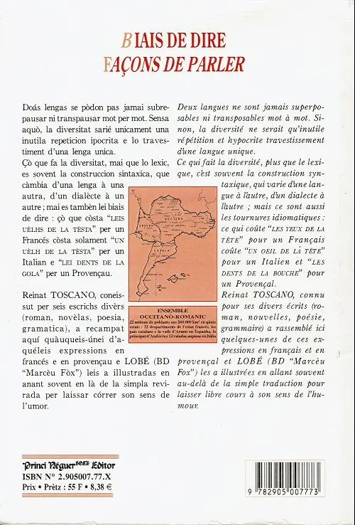 Verso de l'album Façons de parler - Biais de dire