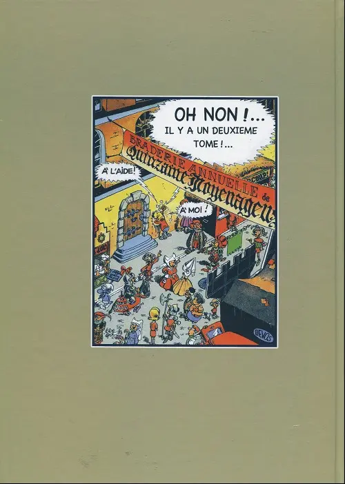 Verso de l'album Les Farfeluosités de Devos Tome 2