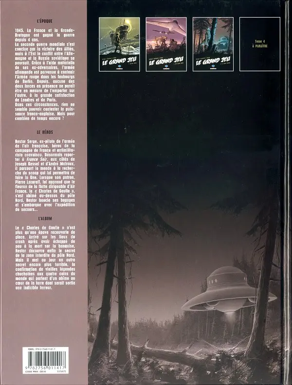 Verso de l'album Le Grand jeu Tome 3 La terre creuse